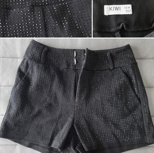 EUC - NanaMacs - Black, Studded Dress Shorts
